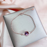 Cellacity Amethyst Gemstone Bracelet 925 Silver