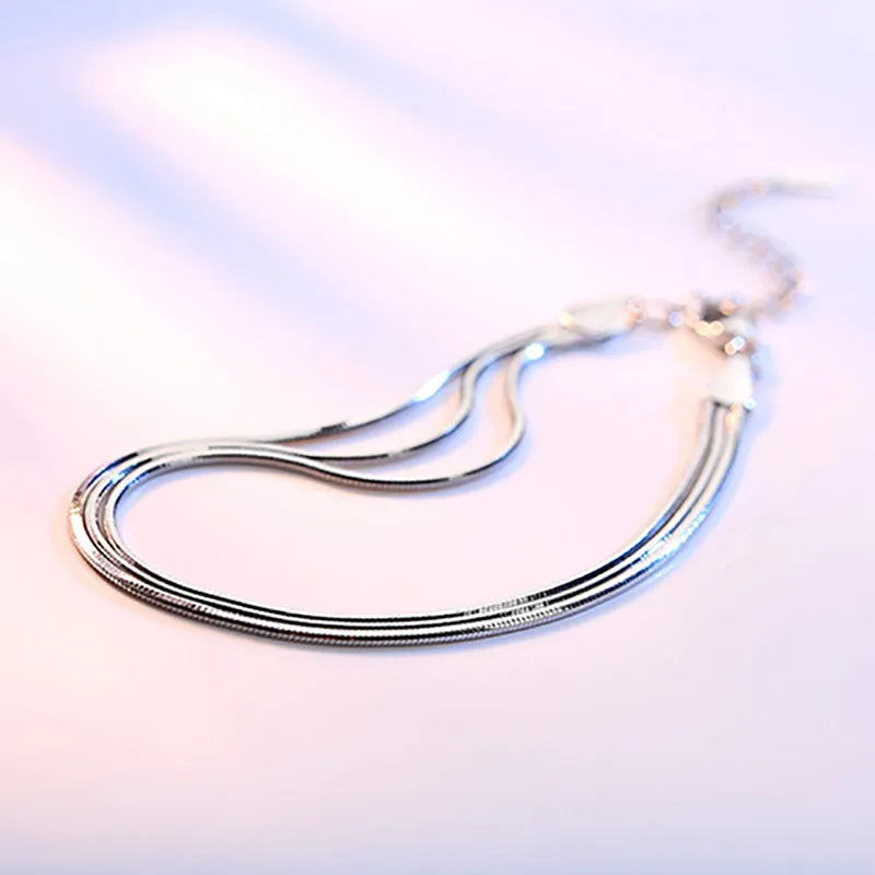Cellacity Silver 925 Bracelet for Women Fine Jewelry Dating Gift for Girl