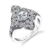 Vintage Sterling Silver Ring with Zircon Gemstone
