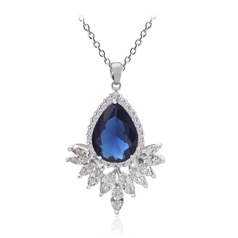 Cellacity Silver 925 Gemstones Necklace for Women