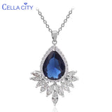 Cellacity Silver 925 Gemstones Necklace for Women