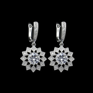 Cellacity Geometry Silver 925 Earrings - 14 Colors, Party Ear drops