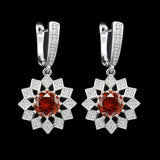 Cellacity Geometry Silver 925 Earrings - 14 Colors, Party Ear drops