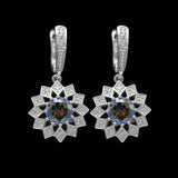 Cellacity Geometry Silver 925 Earrings - 14 Colors, Party Ear drops