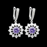 Cellacity Geometry Silver 925 Earrings - 14 Colors, Party Ear drops