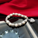 Cellacity Hollow heart Bracelet Silver 925 Jewelry Natural Freshwater Pearl