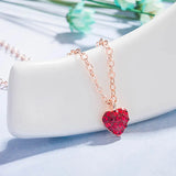 Cellacity Romantic Silver Heart Pendant Necklace for Women