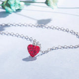 Cellacity Romantic Silver Heart Pendant Necklace for Women