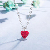 Cellacity Romantic Silver Heart Pendant Necklace for Women