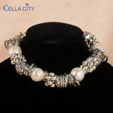 Cellacity Silver 925 Bracelet with Natural Freshwater Pearl