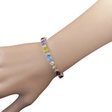 Cellacity Silver 925 Gemstones Bracelet for Women Oval Zircon Fine Jewelry