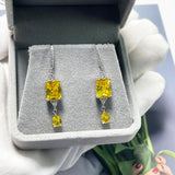 Cellacity Silver Drop Earrings with 5A Zircon for Women