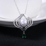 Cellacity Pearl Necklace Silver 925 Jewelry for Women