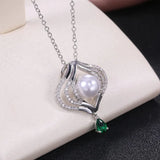 Cellacity Pearl Necklace Silver 925 Jewelry for Women