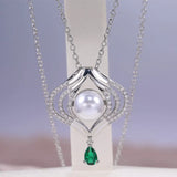 Cellacity Pearl Necklace Silver 925 Jewelry for Women