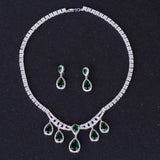 Cellacity Silver 925 Earrings Water Drop Gemstones Party Ear drops