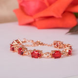 Cellacity Women Ruby Bracelet Silver 925 Jewelry