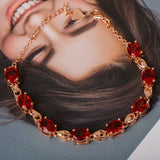 Cellacity Women Ruby Bracelet Silver 925 Jewelry
