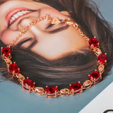 Cellacity Women Ruby Bracelet Silver 925 Jewelry