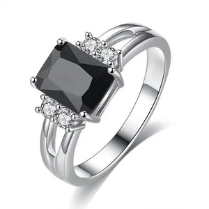 Cellacity 925 Silver Ring with Sapphire Gemstone for Women