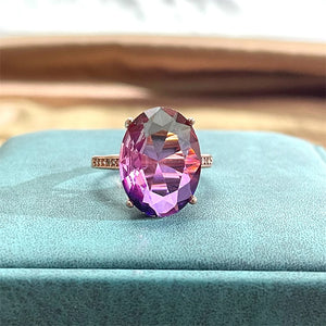 Cellacity Gemstones Ring 5A Zircon Open Adjust Size Wedding Party