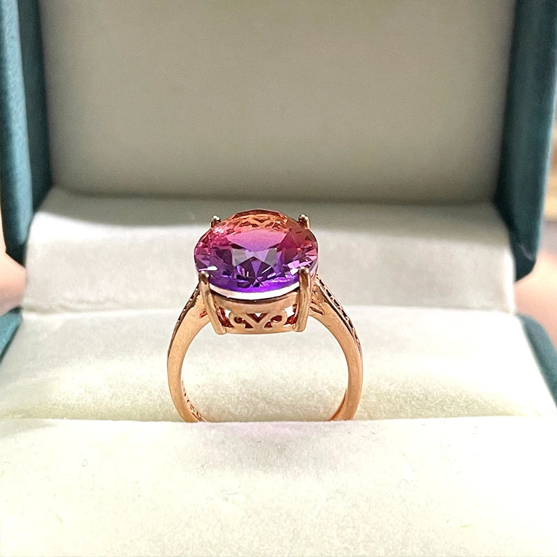 Cellacity Gemstones Ring 5A Zircon Open Adjust Size Wedding Party