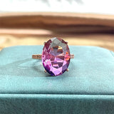 Cellacity Gemstones Ring 5A Zircon Open Adjust Size Wedding Party