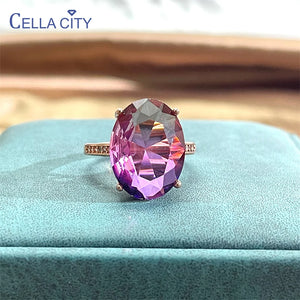 Cellacity Gemstones Ring 5A Zircon Open Adjust Size Wedding Party