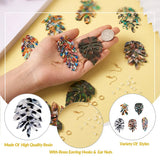 Monstera Leaf Dangle Earring Charm Pendants DIY Kit
