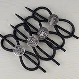 Celtics Leather Hair Pin For Women Life Tree Headwear