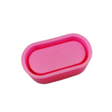 Silicone Cement Gypsum Flower Pot Mold Oval Shaped Pen Holder Mold Y08E