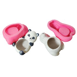 Silicone Resin Flower Pot Mold for Cement Casting