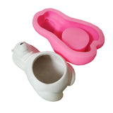 Silicone Resin Flower Pot Mold for Cement Casting