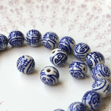 Chinese Style Ceramic and Porcelain Loose Beads 10pcs/lot