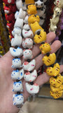Ceramic Beads Hand Beaded Kitten Beads Necklace Bracelet Accessories DIY