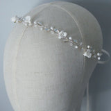 Floral Bridal Vine Hair Piece Wedding Headband Opal Crystal Hair Ornament