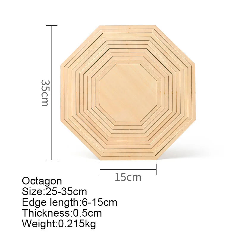 Ceramic Plate Forming Mold Wood Geometric Hand-printed Pottery Tools