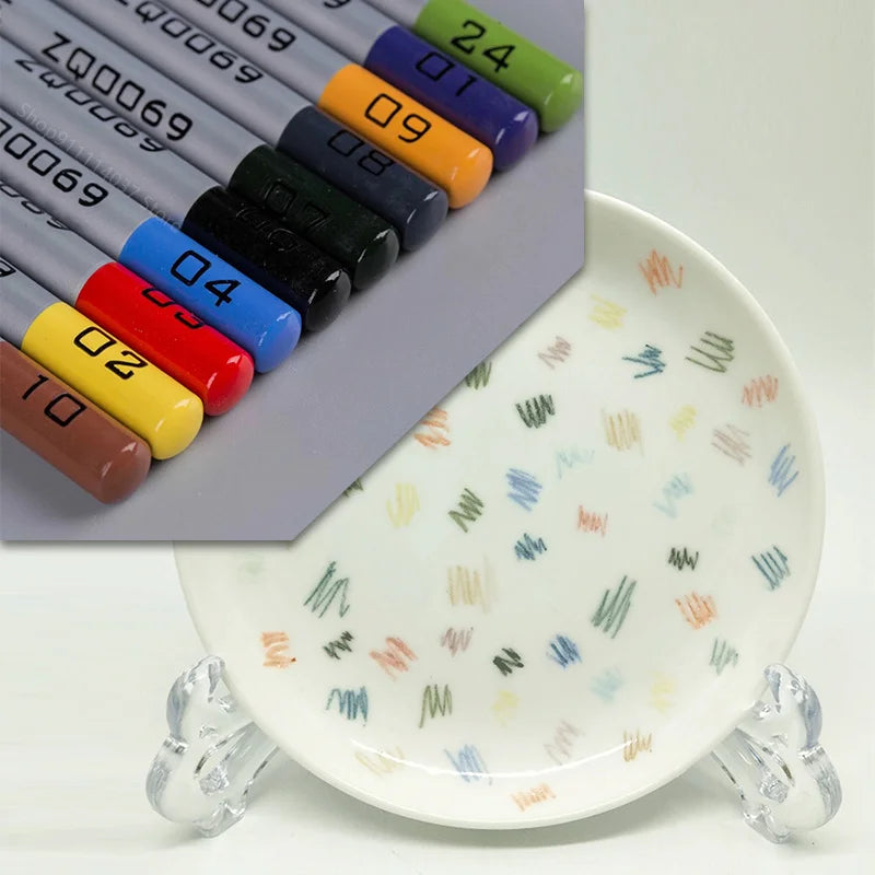 Ceramic Pottery Art Underglaze Colored Hook Line Coloring Pencils