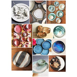 Ceramic Hand-printed Molding Mud Board Wooden Cutting Guide Rail