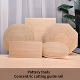 Ceramic Hand-printed Molding Mud Board Wooden Cutting Guide Rail