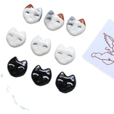 Hand-Painted Fox Ceramic Beads for DIY Jewelry Making
