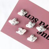 Hand-painted Pigeon Bead Earrings, Japanese DIY Jewelry Accessories