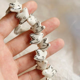 Hand-painted Ceramic Pigeon Beads Japanese Jewelry DIY Material