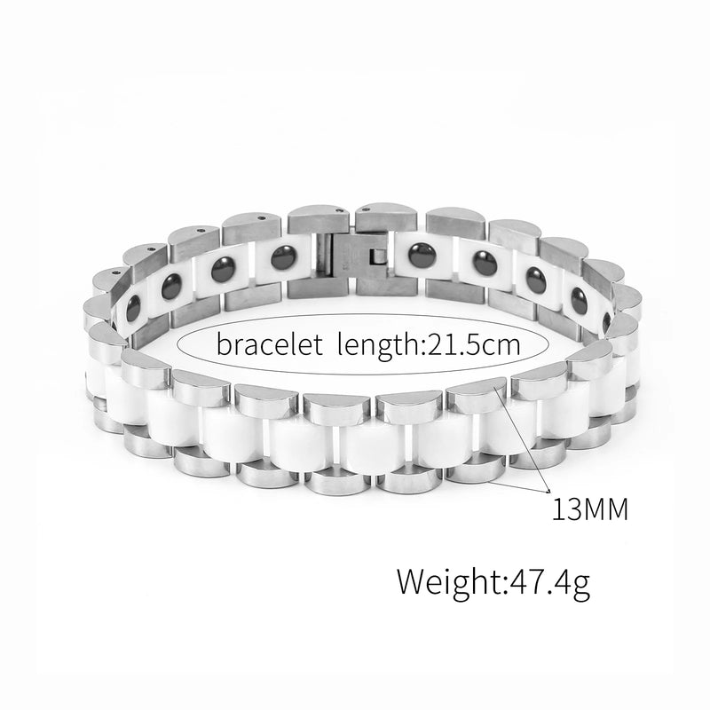Ceramics Bracelets Men Women Link Chain Jewelry Accessories