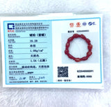 Natural Red Mexico Amber Beeswax Bracelet 10*12*15mm