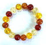 10mm Multicolor Mexico Amber Beeswax Bracelet