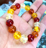 10mm Multicolor Mexico Amber Beeswax Bracelet
