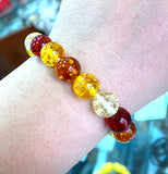 10mm Multicolor Mexico Amber Beeswax Bracelet
