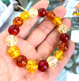 10mm Multicolor Mexico Amber Beeswax Bracelet