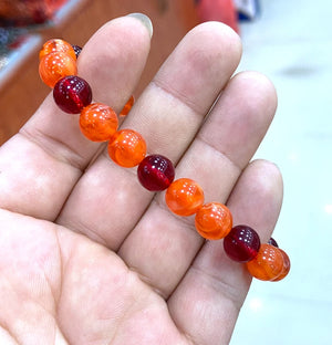 10mm Genuine Mexican Amber Beeswax Bracelet